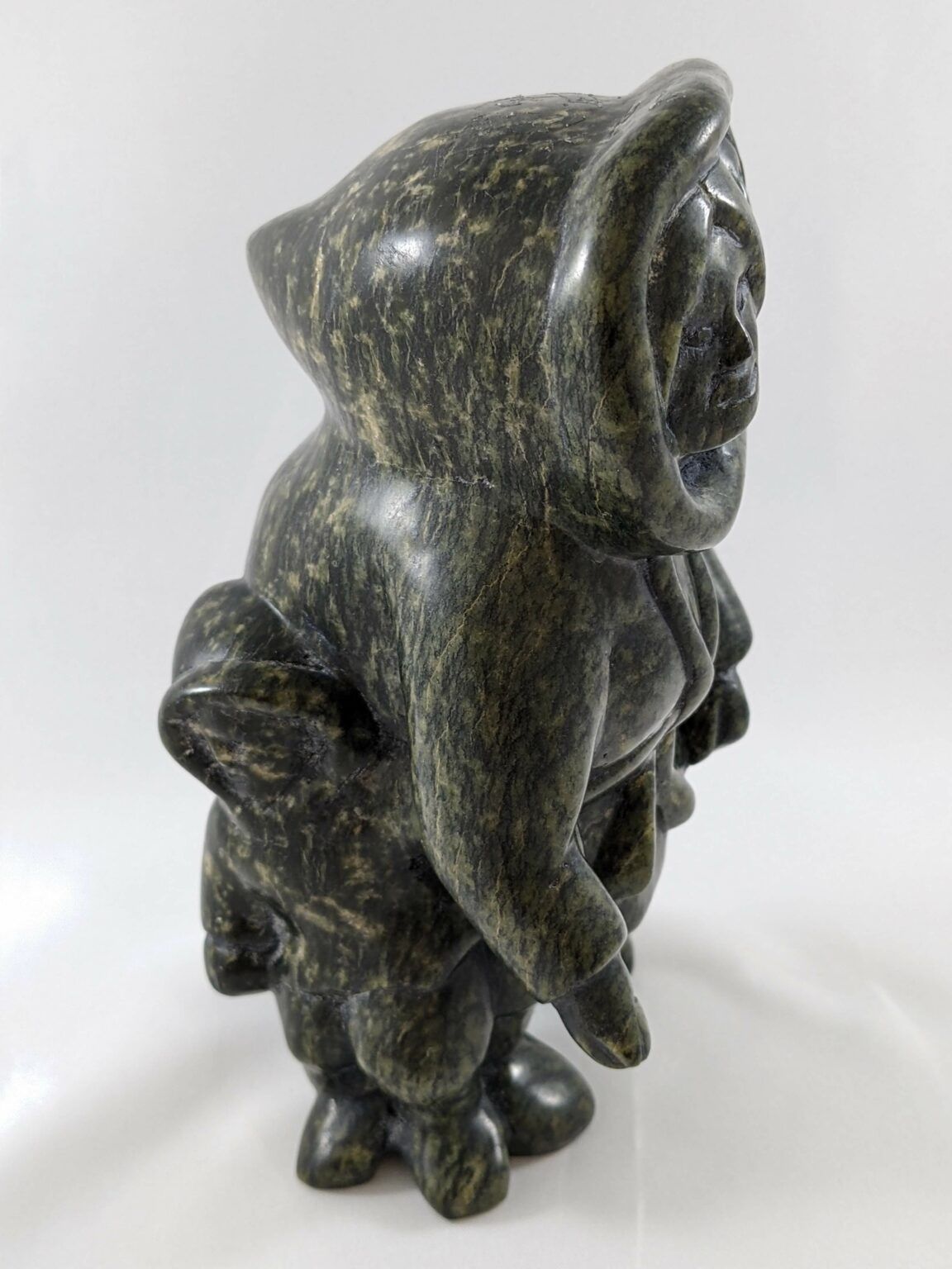 Inuit Soapstone Carving – Mother and Child - Arctic Carvings