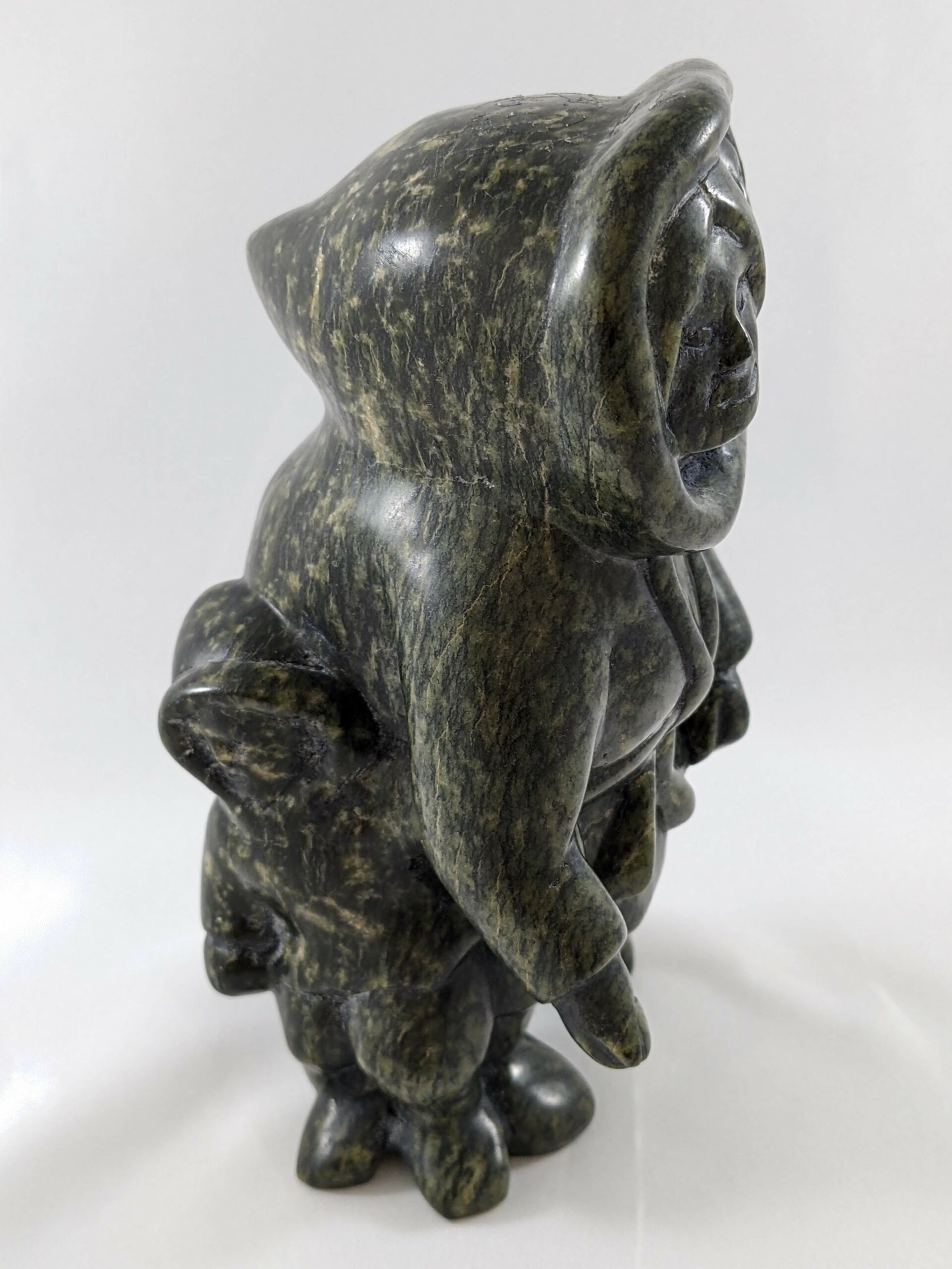 Inuit Soapstone Carving - Mother and Child