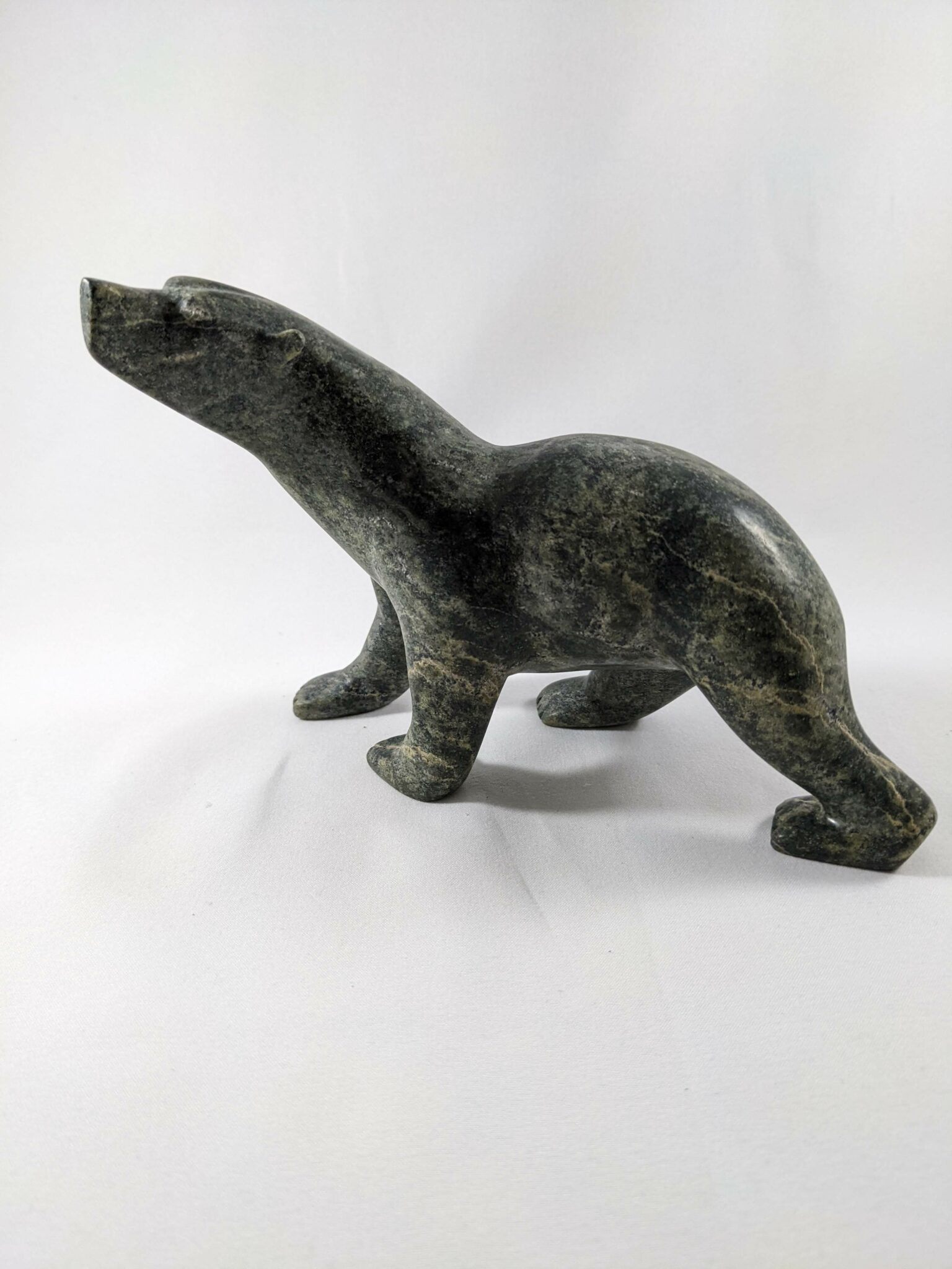 Soapstone Carving Skinny Bear Arctic Carvings